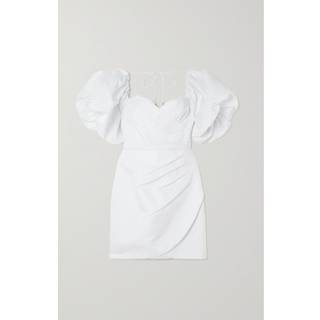 Rebecca Vallance Puff-sleeve minidress - white - S