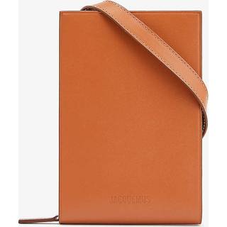 Jacquemus Le Gadju leather wallet with strap - brown - One Size