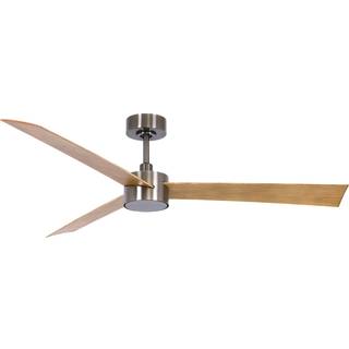 Beacon loftsventilatorlampe Climate IV nikkel/teak lydløs