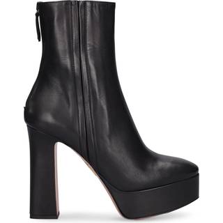 Aquazzura Groove leather platform ankle boots - black - EU 42