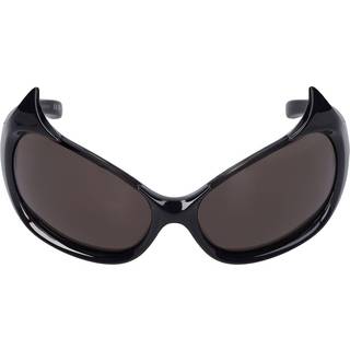 Balenciaga Kvinde BB0284S 001 Solbriller Bio-injekt Sort Grå Maske