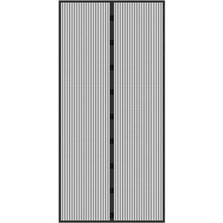 ECD Germany myggeskærmdør insektafvisende sort - 100 x 210 cm - klæbemontage