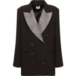 Khaite Balton crystal-embellished blazer - brown - S