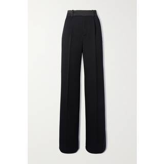 Saint Laurent High-rise wide-leg suit pants - black - S