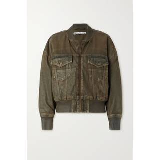 Acne Studios Coated denim bomber jacket - blue - XS