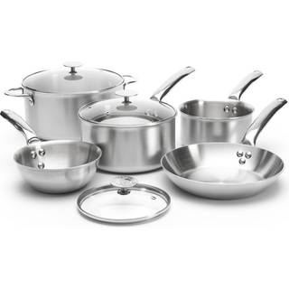 de Buyer Alchimy Kochgeschirrset 5-teilig - Edelstahl-Mehrschichtmaterial - Silber