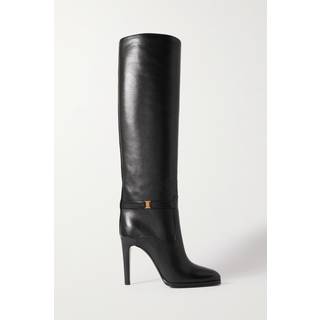 Saint Laurent Diane 105 leather knee-high boots - black - EU 35