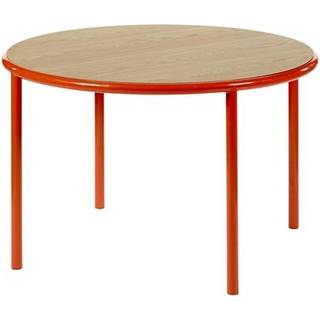 Valerie Objects Wooden Spisebord Ø120 Rød/Egetræ