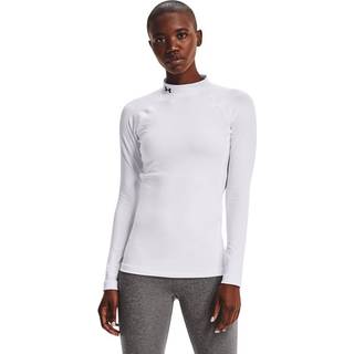 ColdGear® Women's Mock Neck Long Sleeve White / Black L
