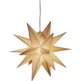 LED-dekolampe papirstjerne, 3D, hvid, dæmpbar