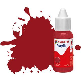 HUMBROL ACRYLIC DROPPER BOTTLE 14ML No 20 Crimson - Gloss