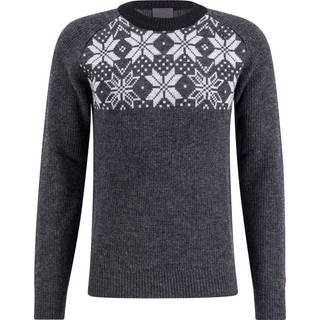 Ulvang Men's Rav Kiby Roundneck  Charcoal Melange/Grey Melange/Black, M
