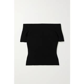 McQueen Off-shoulder top - black - S