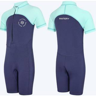 Watery UV våddragt til børn - Calypso Shorty - Atlantic Turquoise
