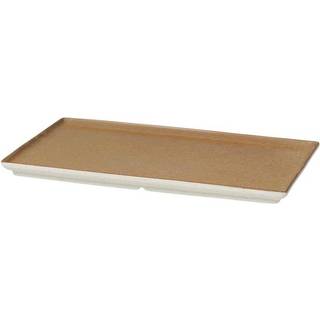 Broste Copenhagen Eli tallerken 15x26 cm Caramel brown
