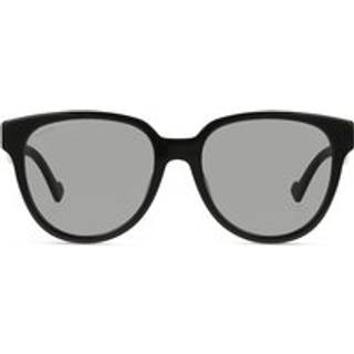 Gucci Kvinde GG0960SA 002 Solbriller Acetat Sort Grå Rund Normal