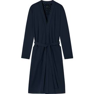 Schiesser Herren Bademantel blau