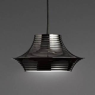 Bover Tibeta 03 LED-hængelampe, krom, sort