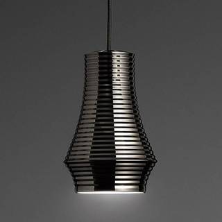Bover Tibeta 01 LED-hængelampe, krom, sort
