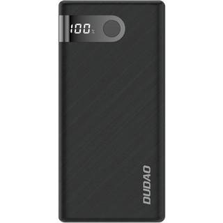 DUDAO K9Pro powerbank 10000 mAh med praktisk LED display. Sort.