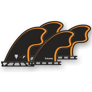 Futures Fins Quad Tomo Figerglass Finne Set - Uni - orange