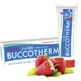 Buccotherm Børnetandpasta Jordbærsmag - 2-6 årige