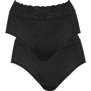Calida 2-pack maxi trusse, sort, Størrelse: XS, Dame