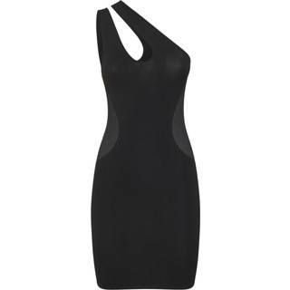 Stella McCartney Mesh panel minidress - black - 4 XS
