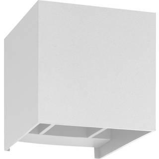 LCD LED udendørs væglampe 5080/5081, Hvid/opal, Aluminium