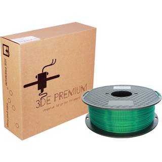 3DE Premium - PLA Transparent - Green - 1.75mm - 1kg