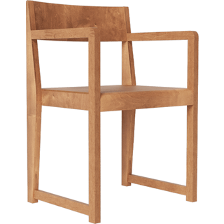 Frama Armrest Chair 01 Armstol Varmbrun - Stole Birk Warm Brown - 6273