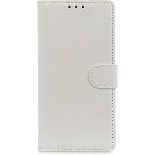 Alcatel 1S (2020) Litchi Læder Cover m. Pung - Hvid
