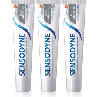 Sensodyne Extra Whitening Blegende tandpasta med fluor Til sensitive tænder 3x75 ml - 3x75 ml
