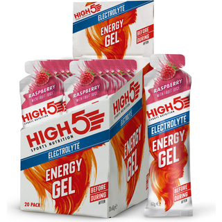 High5 Energy Gel Electrolyte-Hindbær