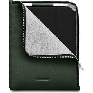 iPad / Tablet (23 x 29 cm) Woolnut Sleeve - Ægte Læder - Grøn