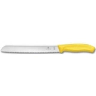 Victorinox Fibrox Classic brødkniv 21 cm  med gult håndtag