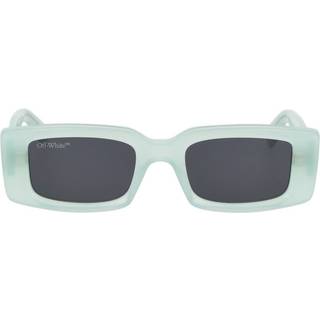 Off-White Unisex OERI016 Arthur 5907 Teal dark grey Solbriller Acetat Sort Grå Firkantet Normal