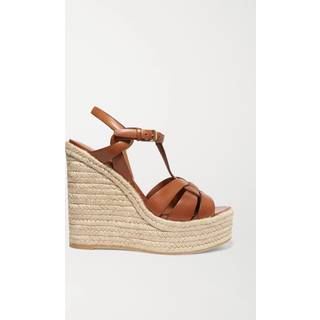 Saint Laurent Tribute 130 leather espadrilles - brown - EU 37.5