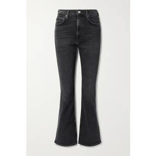 Agolde Nico high-rise bootcut jeans - black - XL