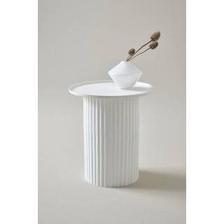 MEDINA sidebord diameter 45,5 cm - Hvid
