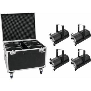 Eurolite sæt: 4 x LED THA-120PC Theater-Spot + Case