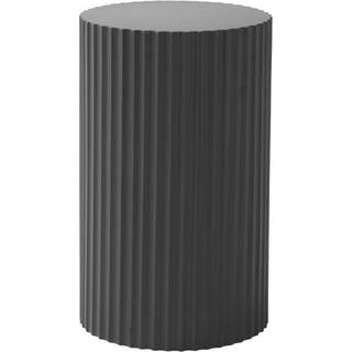 LUNDEN sidebord ø 30 cm - lav - Sort