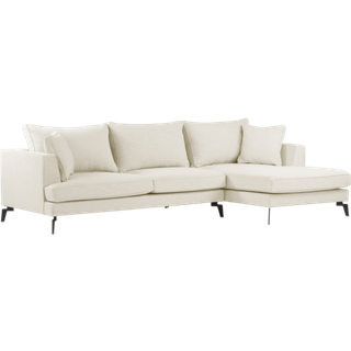VILLACH sofa 3-sæders chaiselong højre - Hvid