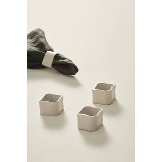 BILLIE servietring 4-pak - Beige