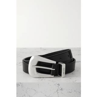 Saint Laurent Folk leather belt - black - 90CM