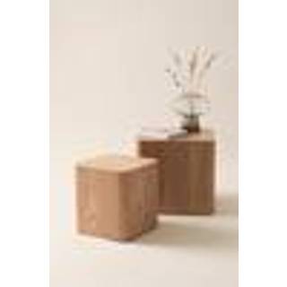 CUBO sidebord 2-pak 30x30 cm, 40x40 cm - Natur