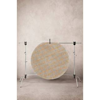 ODESSA bomuldstæppe Ø 120 cm - Beige