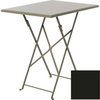 Ethimo Flower Foldbart Bord 55x70 Cm - Haveborde Galvaniseret Stål Sepia Black - FLTPRM1B48