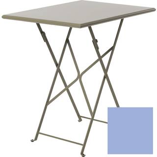Ethimo Flower Foldbart Bord 55x70 Cm - Haveborde Galvaniseret Stål Plumbago Blue - FLTPRM1B41