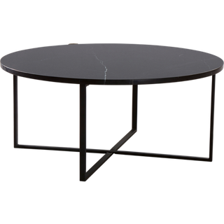 MARIBO sofabord Ø 80 cm - Sort